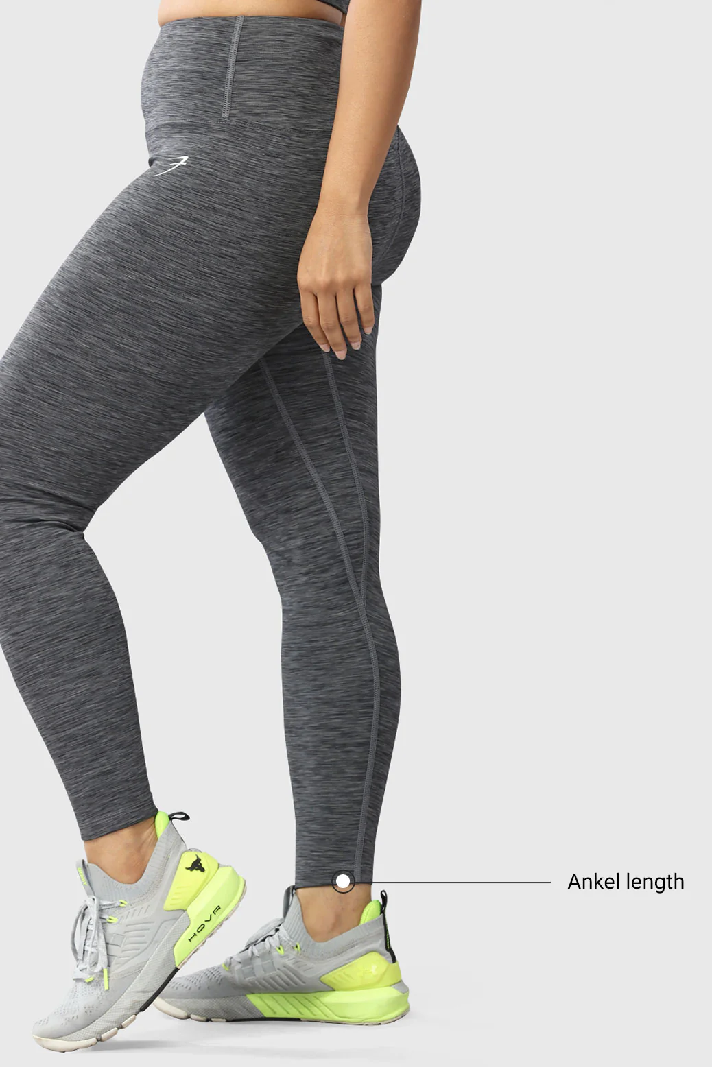 Essential Melange Leggings Grey - Image 6