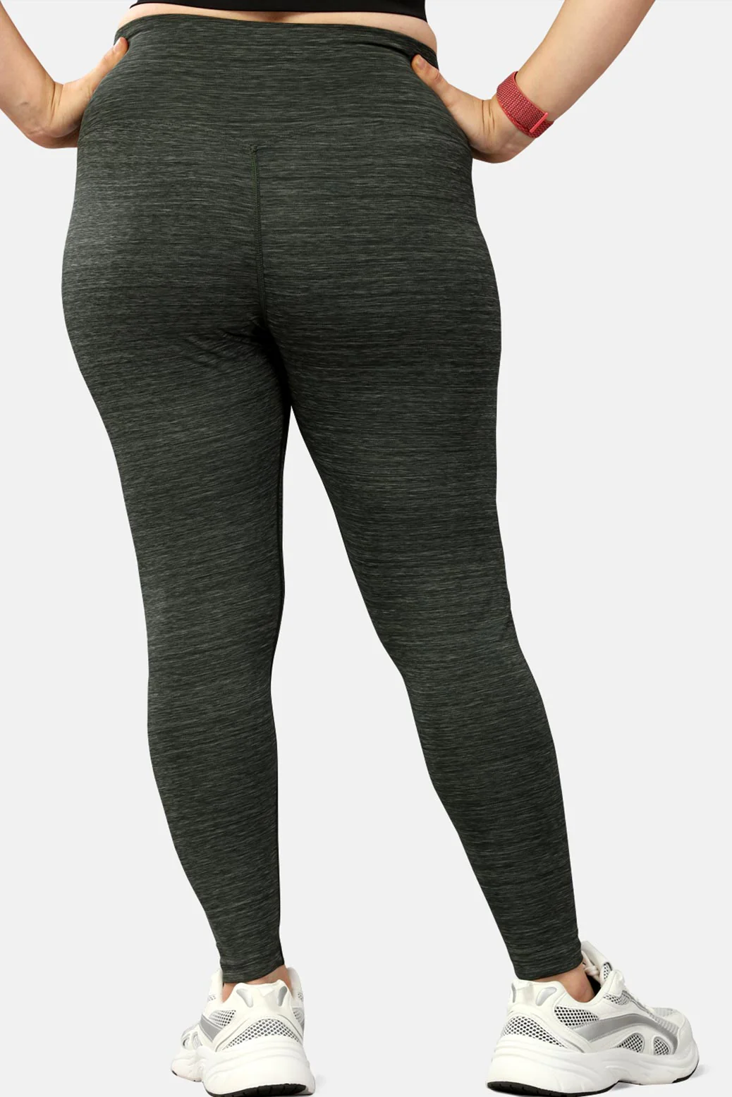 Essential Melange Leggings Olive - Image 6