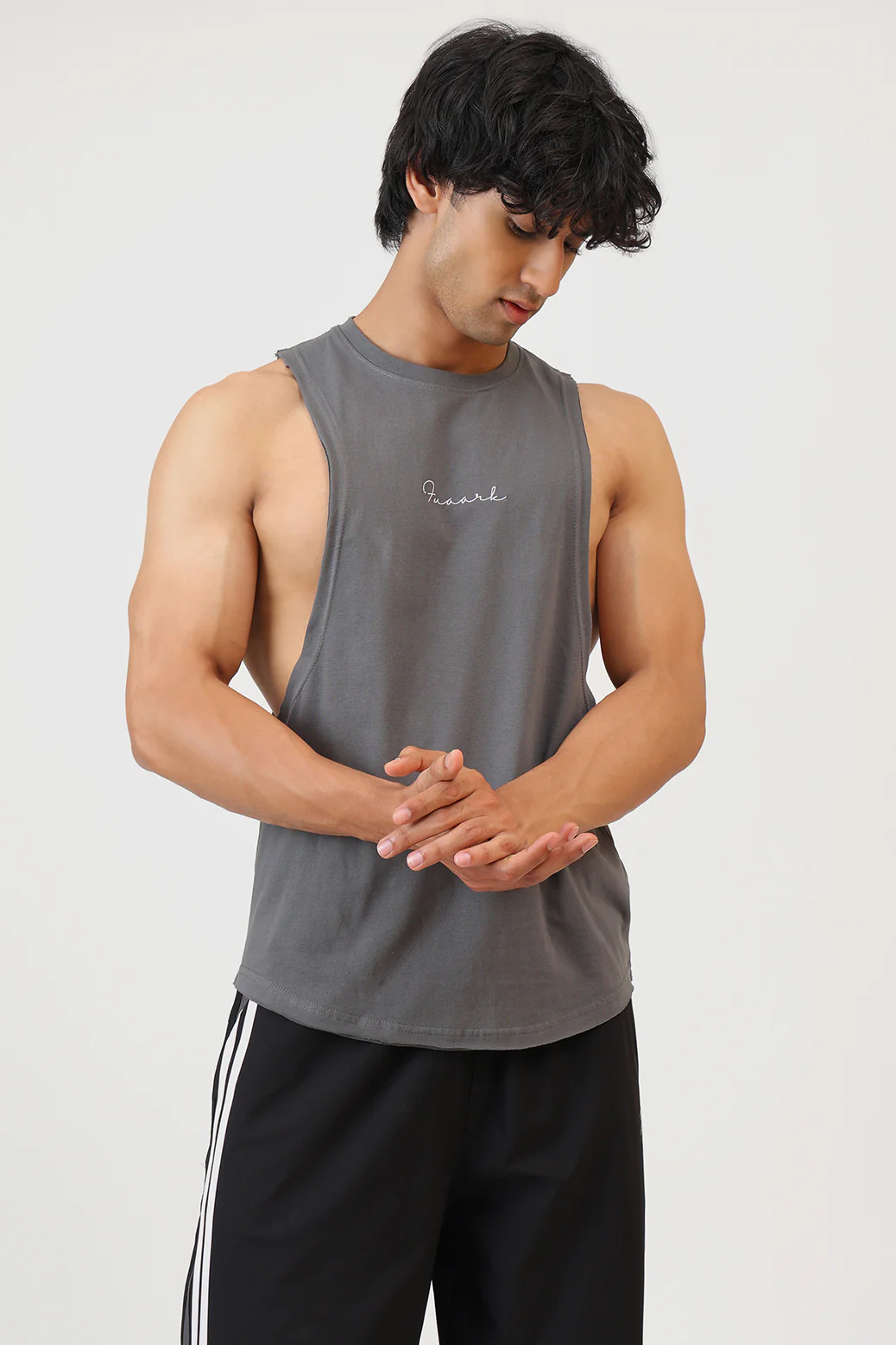 Fortis Deep Arm Tank Grey - Image 4