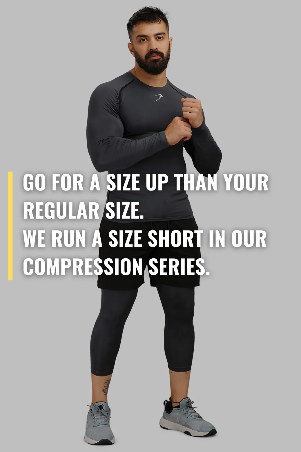 Compression Fullsleeves T-shirt Grey - Image 3