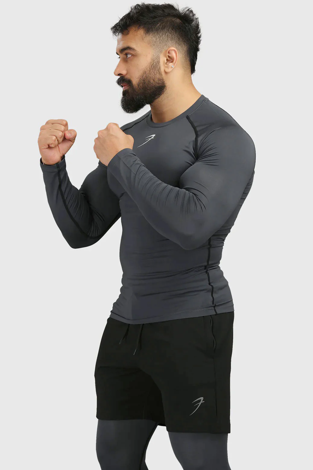 Compression Fullsleeves T-shirt Grey - Image 5