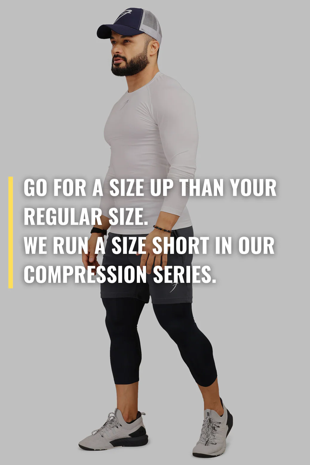 Compression Fullsleeves T-shirt White - Image 3