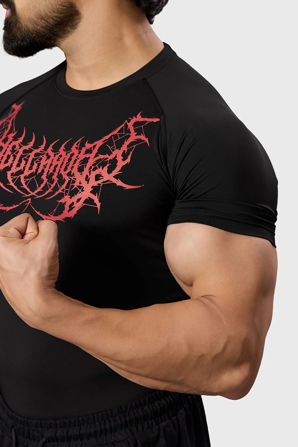 Hellborn Compression T-shirt Black/Red - Image 3