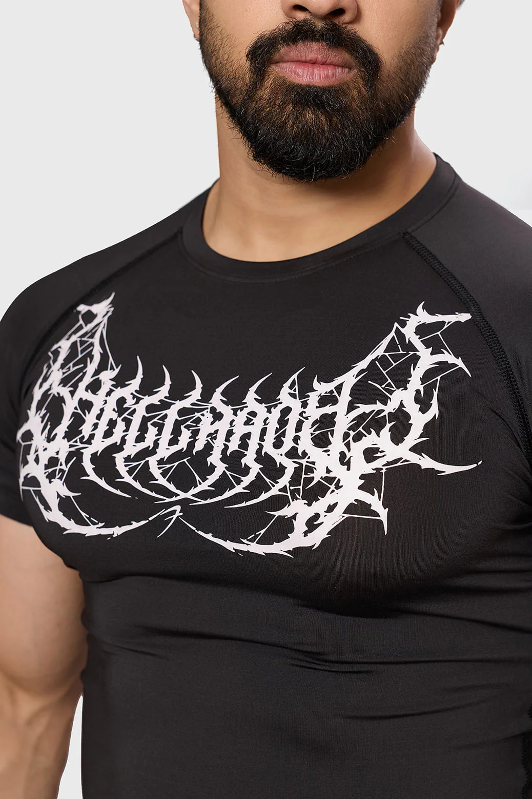 Hellborn Compression T-shirt Black/White - Image 4