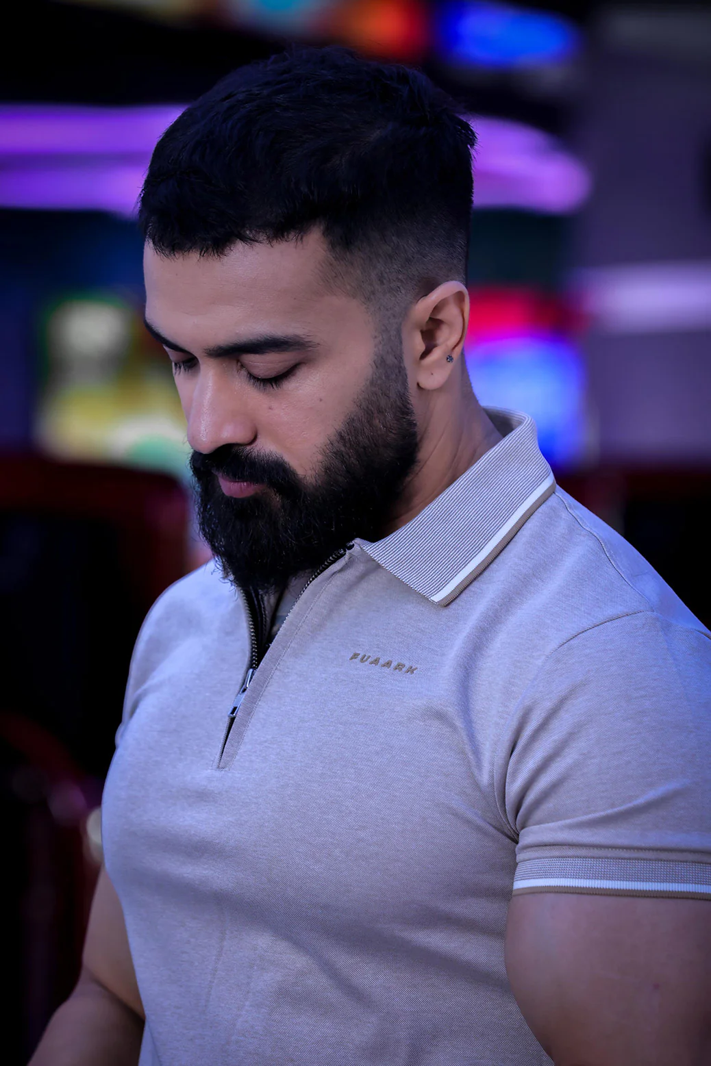 Heritage Polo T-shirt Beige - Image 4