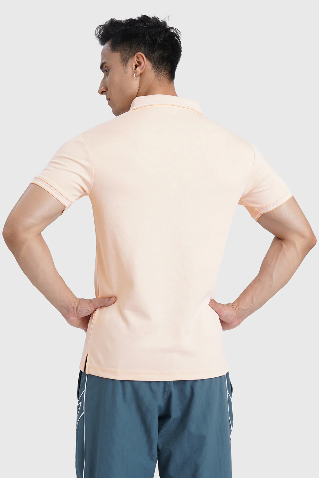 Heritage Polo T-shirt Peach - Image 6