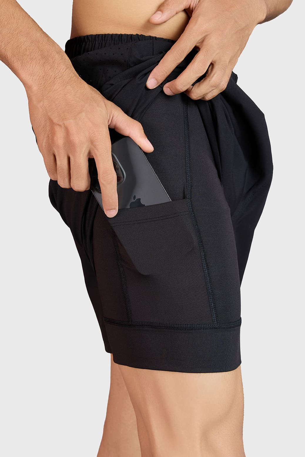Hyper 5" Running  Shorts Black - Image 3