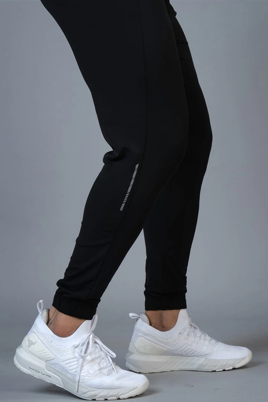 Identity Nylon Joggers Black - Image 3