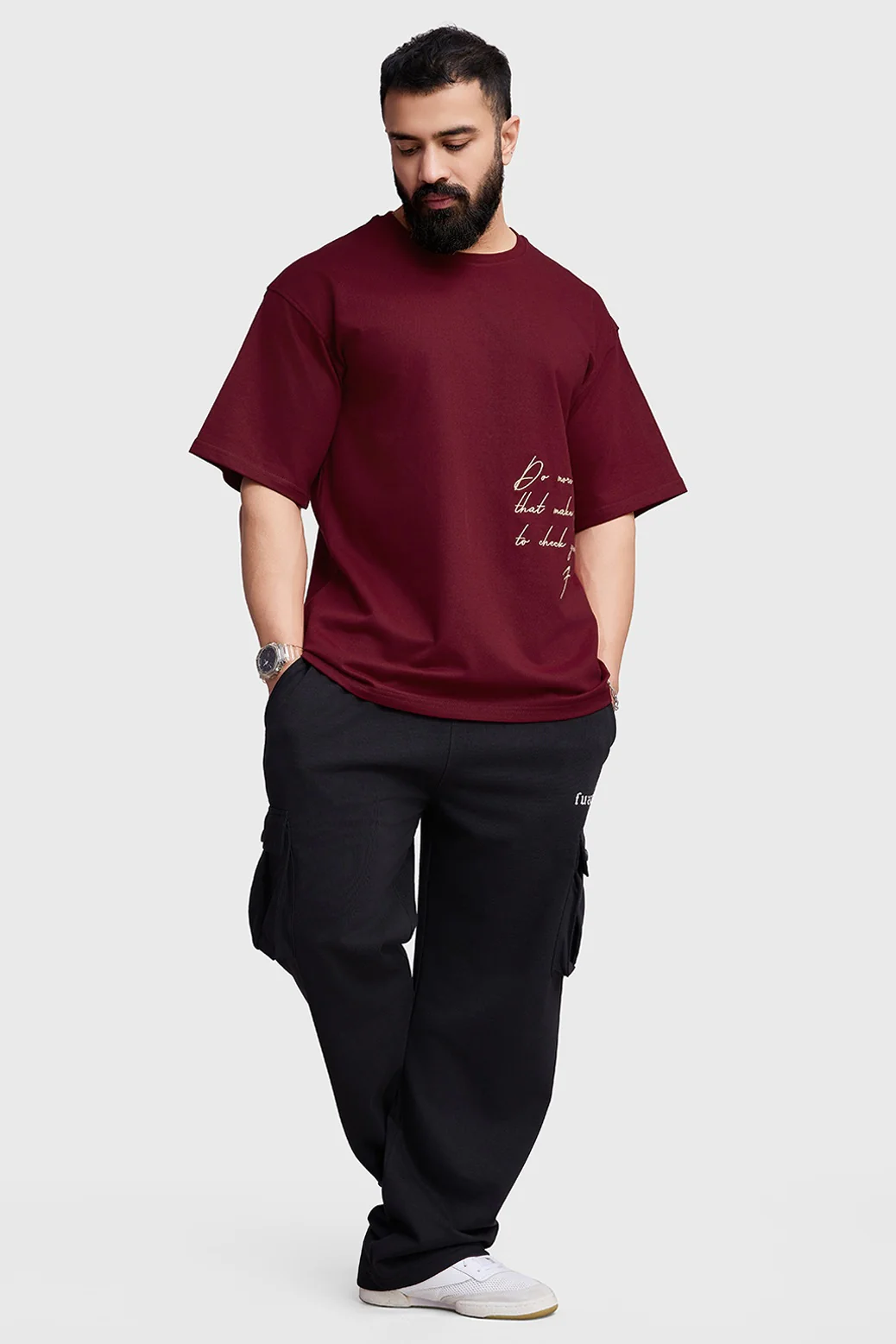 Inspiration Oversized T-shirt Maroon - Image 2