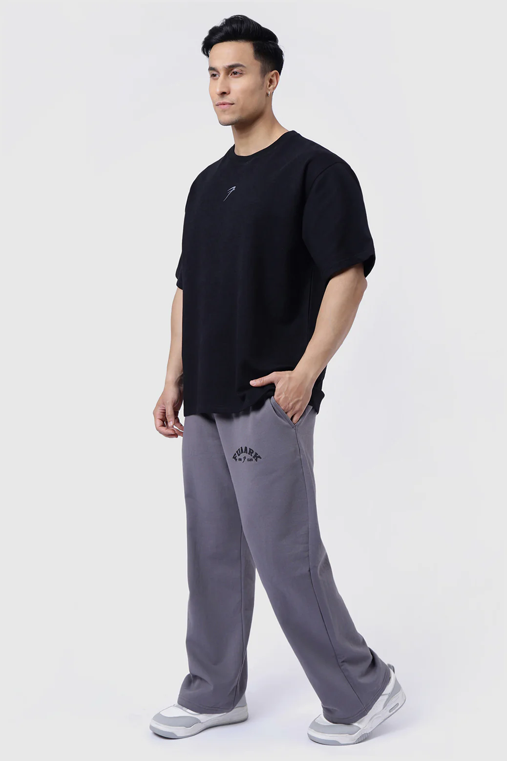 Laidback Relaxed Pants Dark Grey - Image 2