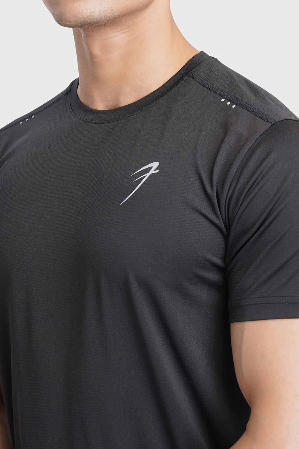 Laser Cut Running T-shirt Black - Image 3