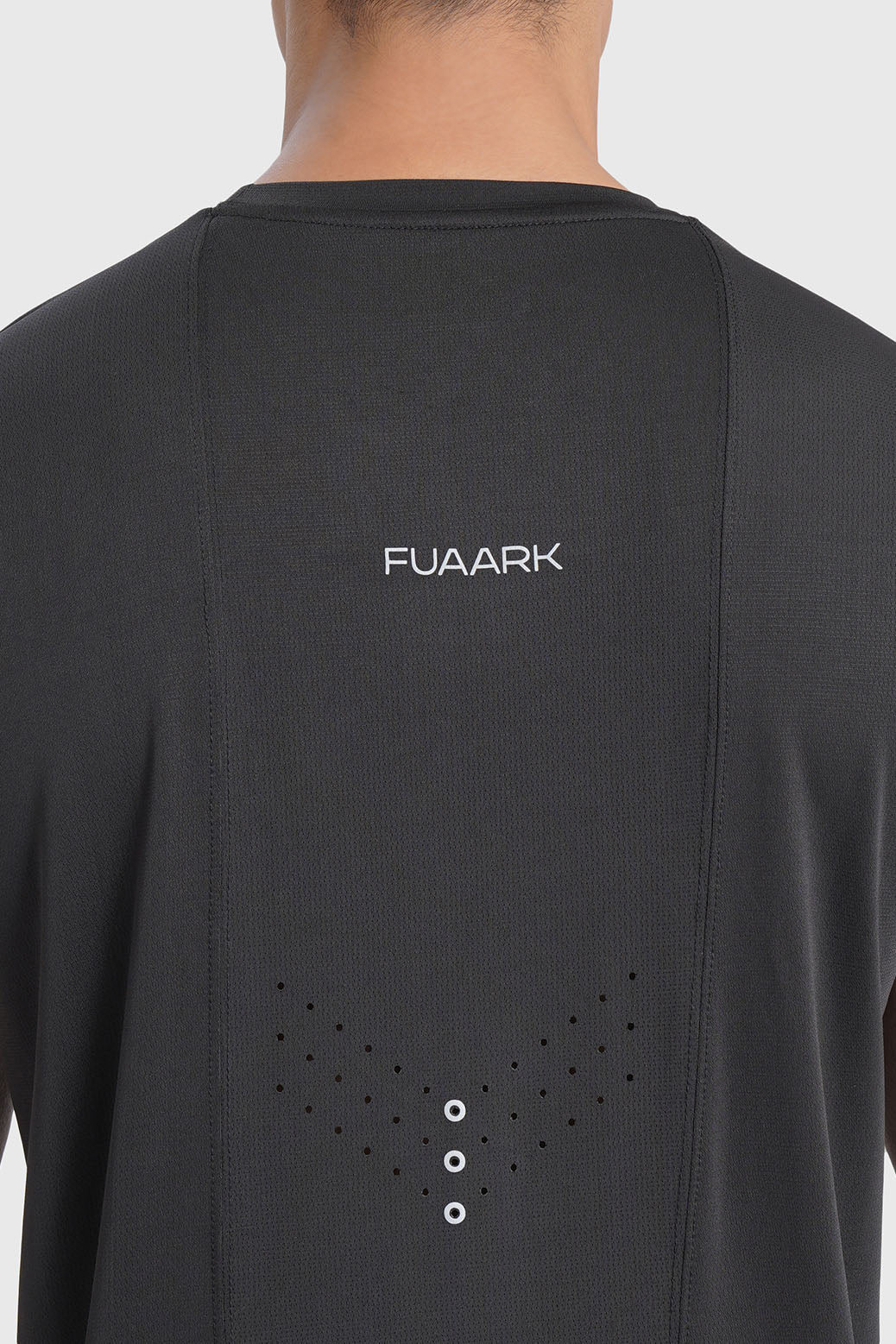 Laser Cut Running T-shirt Black - Image 4
