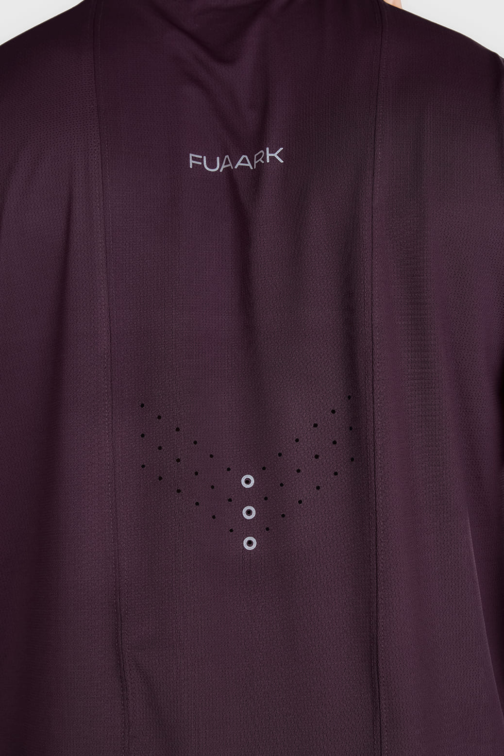 Laser Cut Running T-shirt Raisin - Image 5