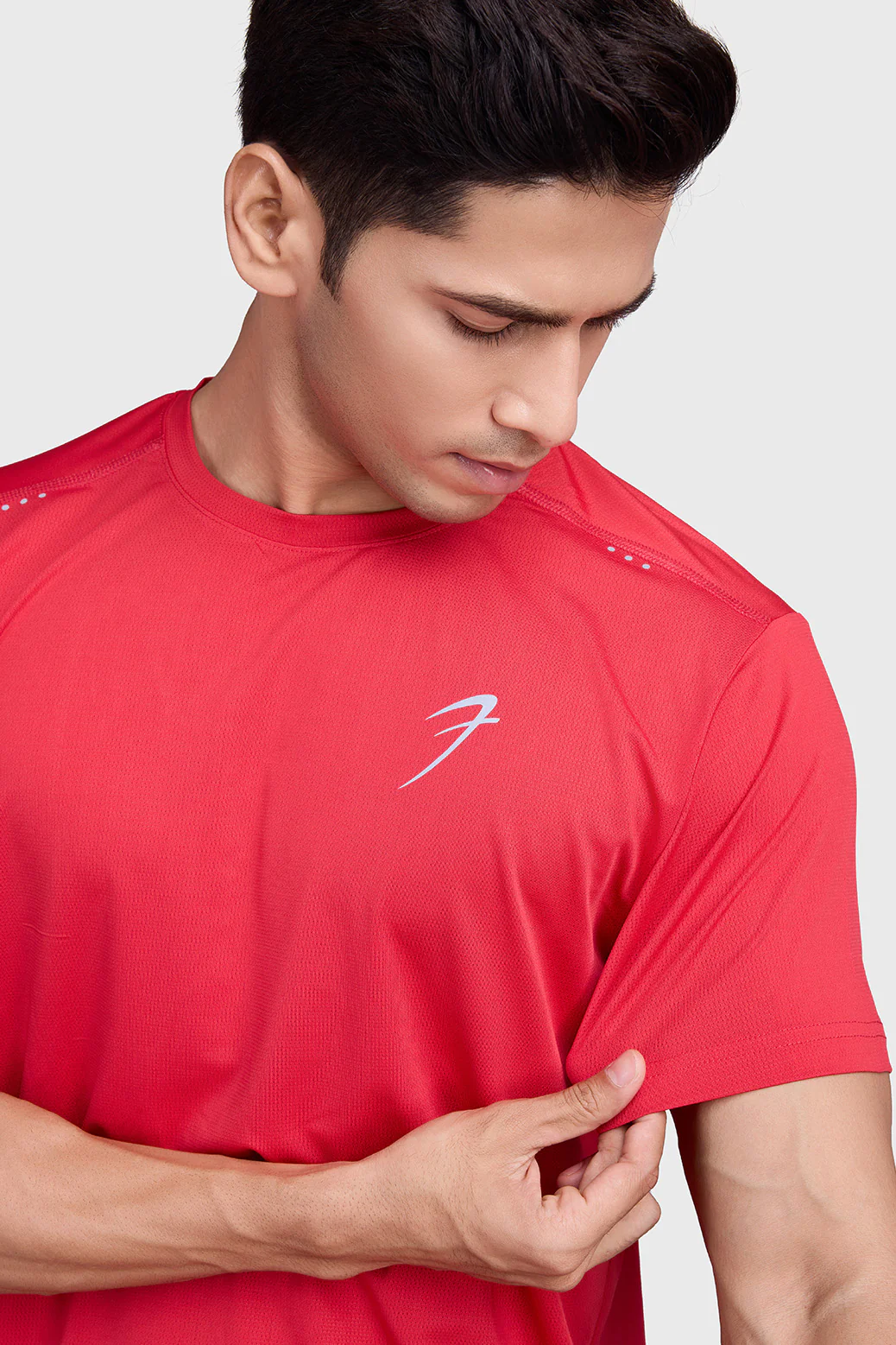 Laser Cut Running T-shirt Red - Image 3