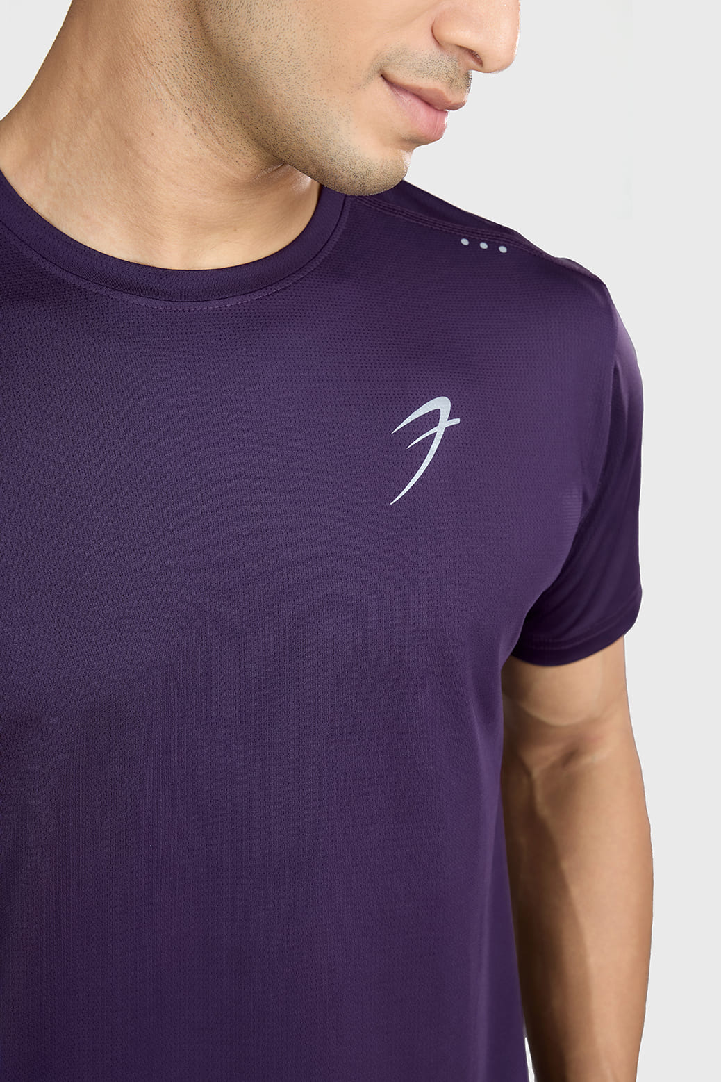 Laser Cut Running T-shirt Violet - Image 3