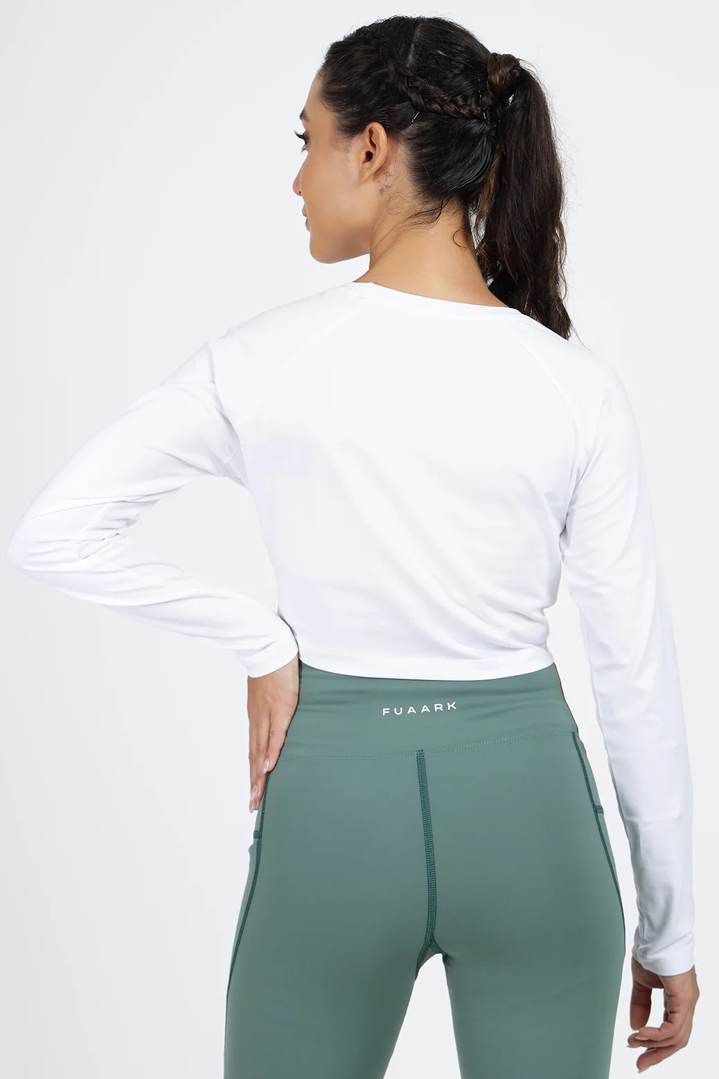 Legacy Crop Top T-shirt White - Image 6