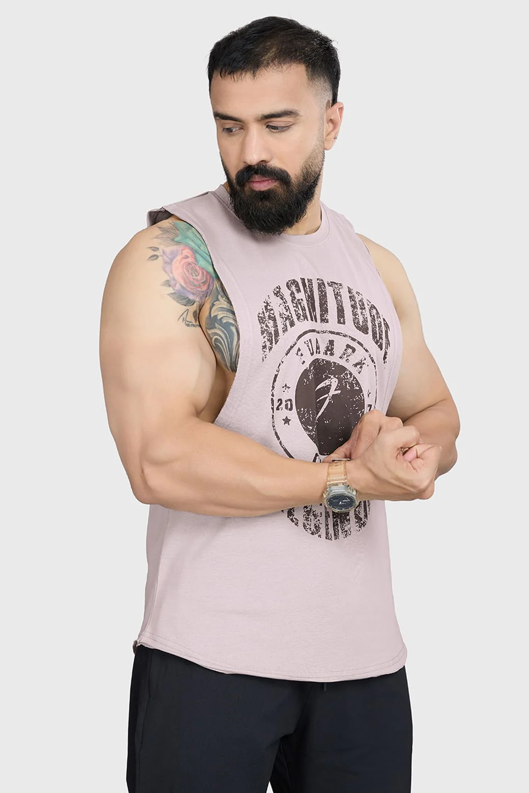 Magnitude Deep Arm Tank Beige - Image 2