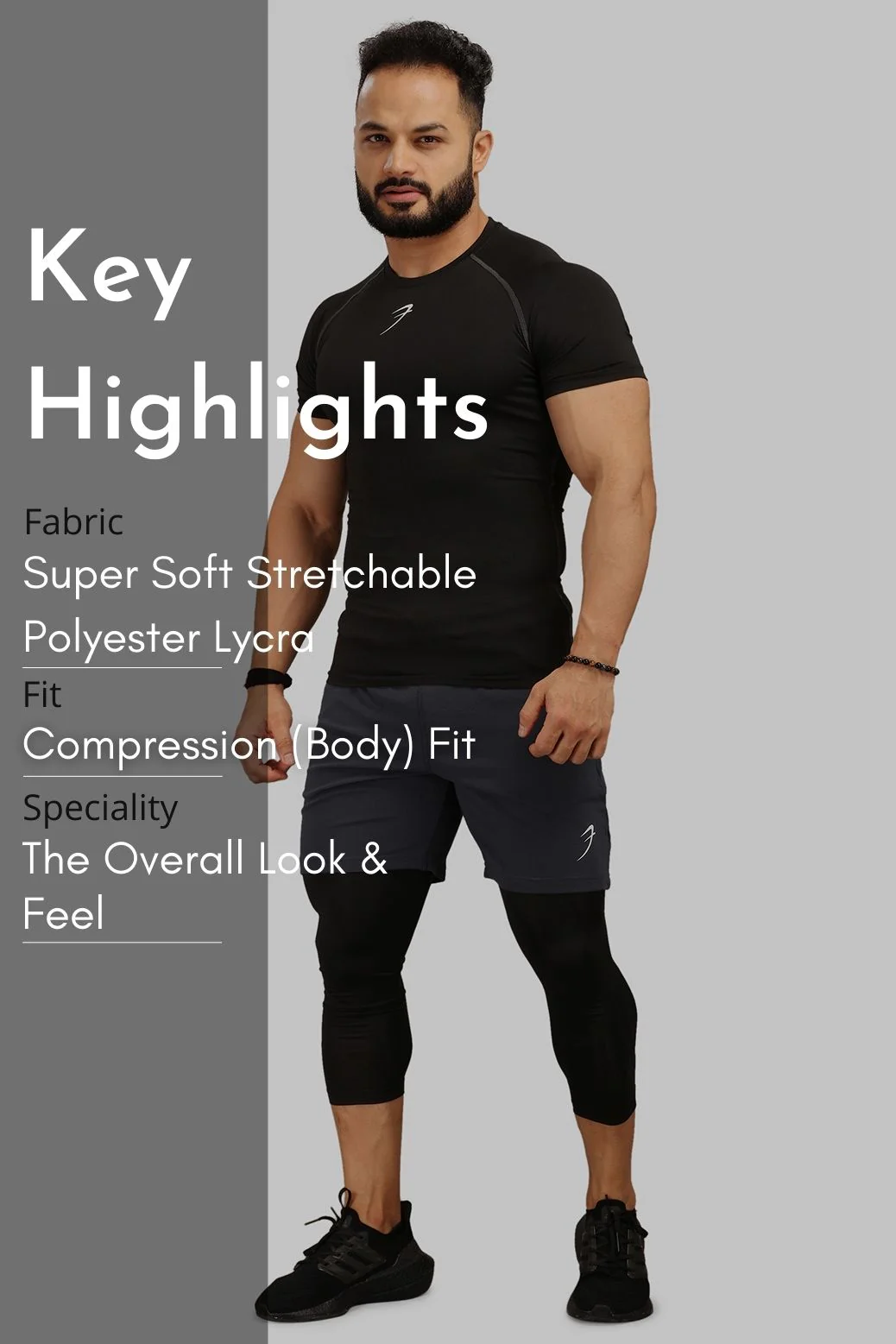 Compression T-shirt Black - Image 6