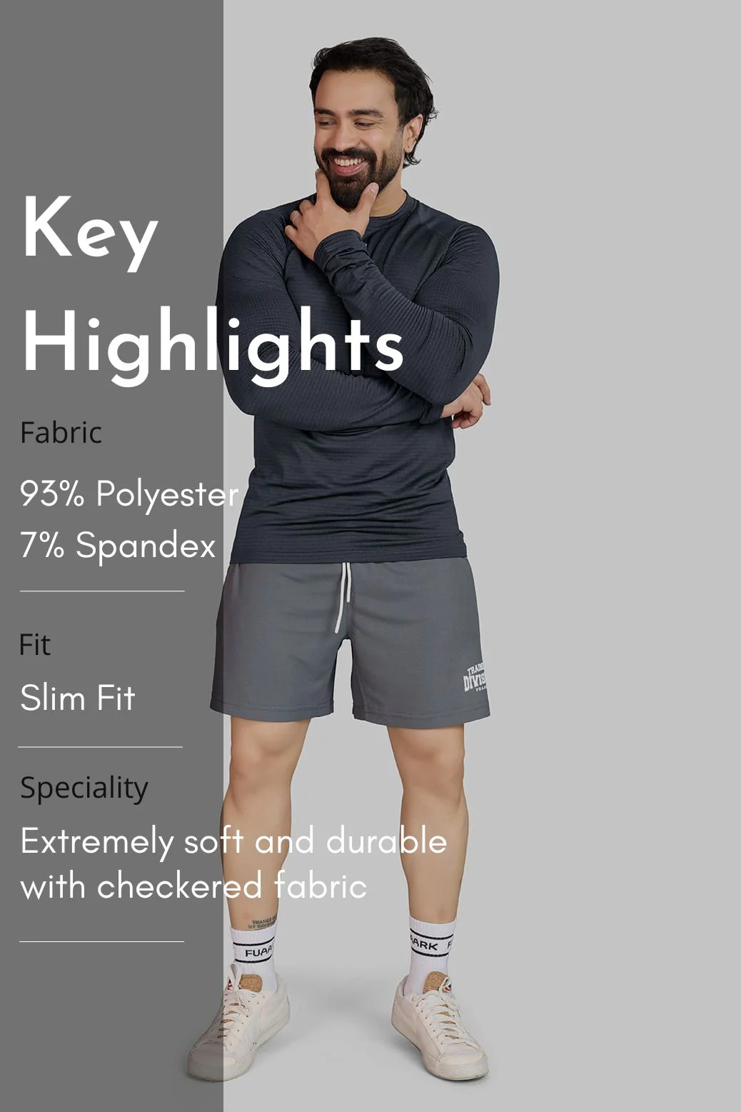 Midnight Fullsleeves T-shirt Dark Grey - Image 7