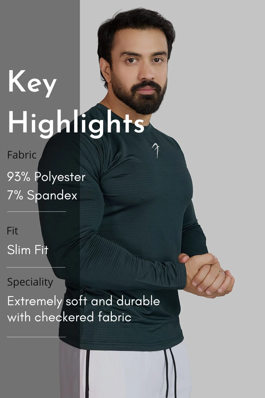 Midnight Fullsleeves T-shirt Sea Green - Image 7