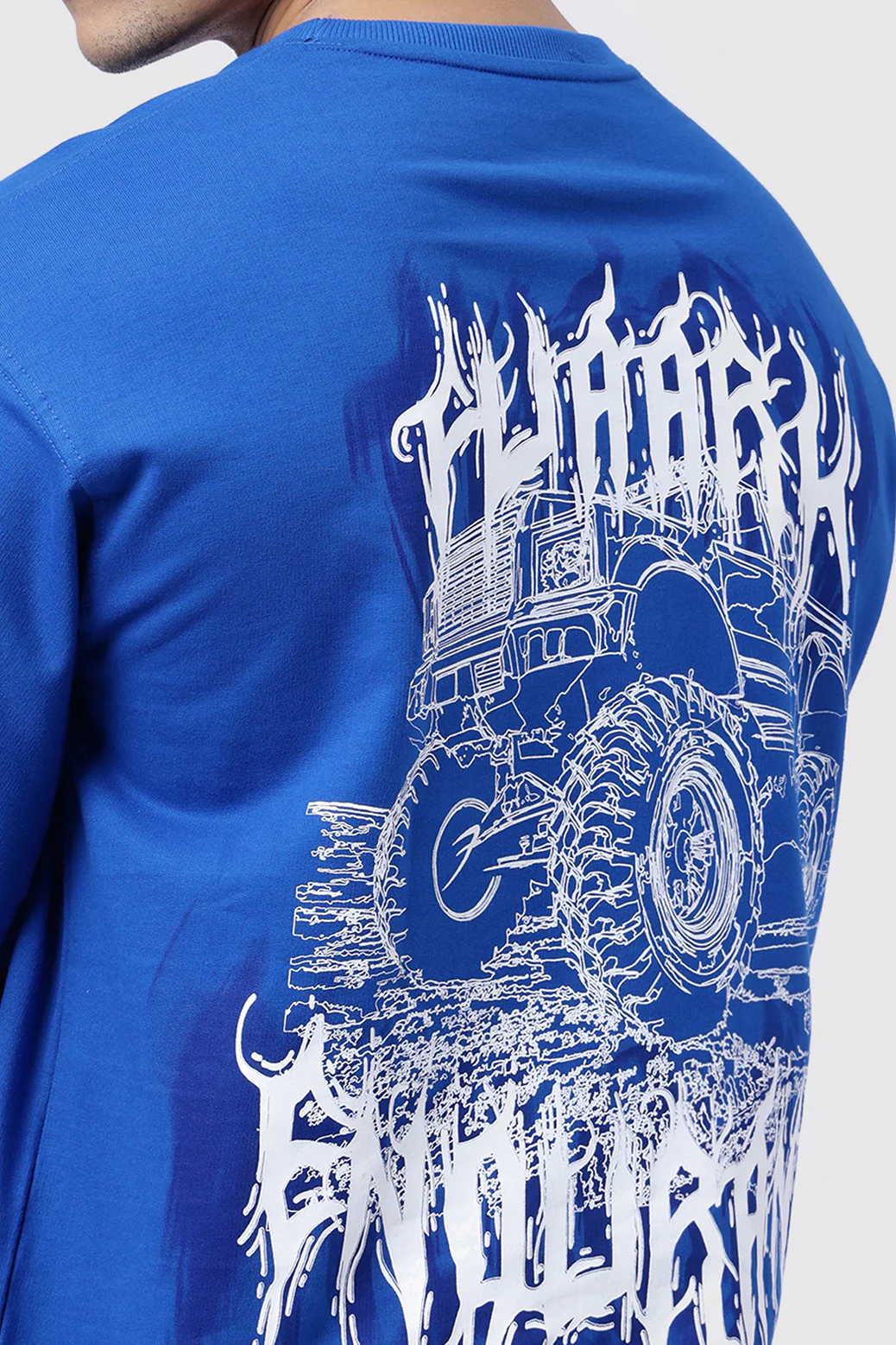 Monster Truck Oversized T-shirt Blue - Image 3
