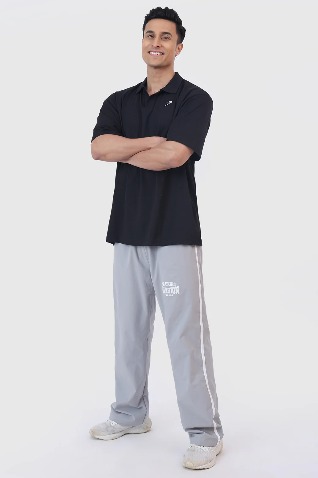 Noir Oversized Polo T-shirt Black - Image 2