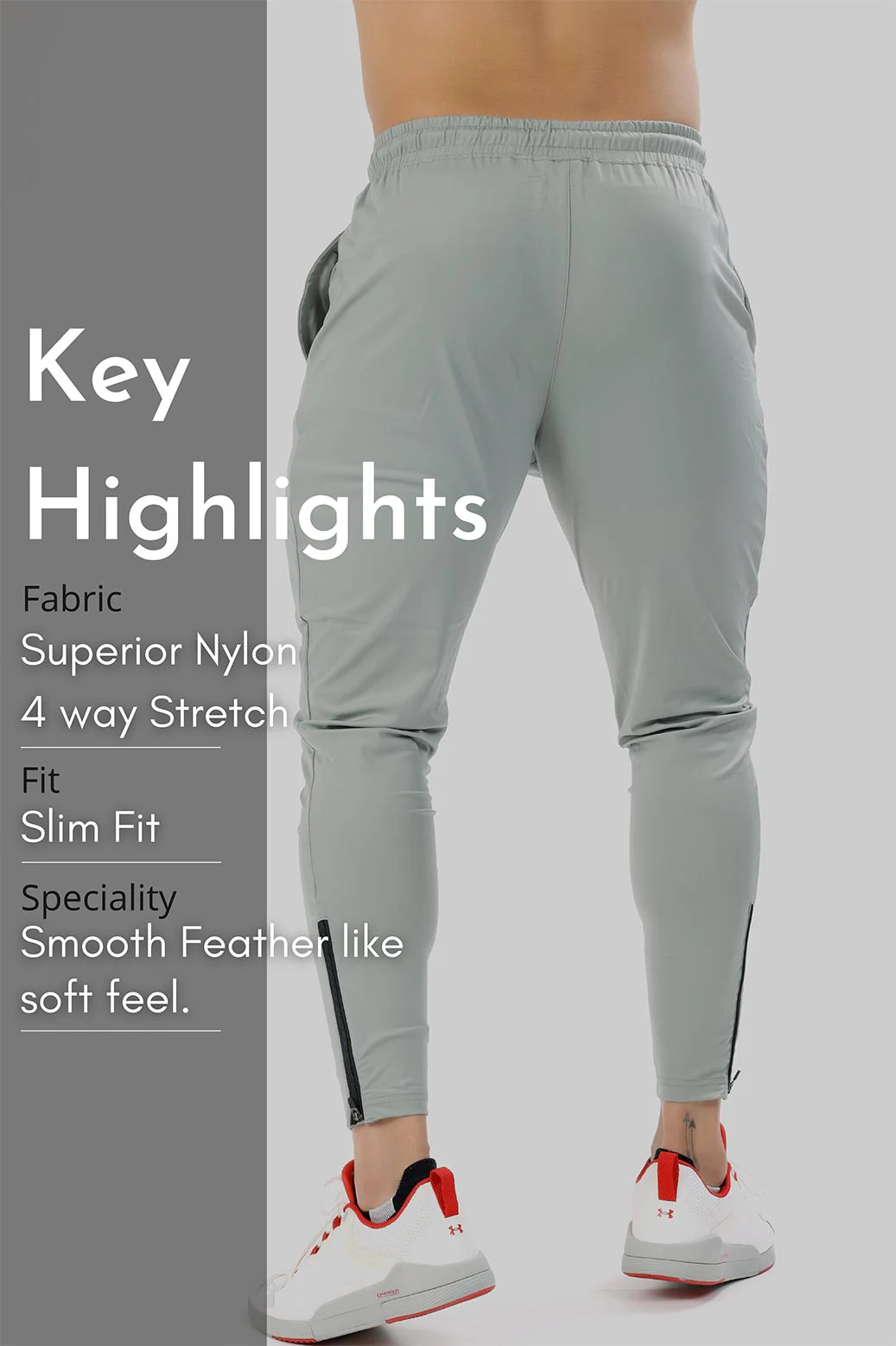 Nylon Supreme Tracks Light Grey - Image 7