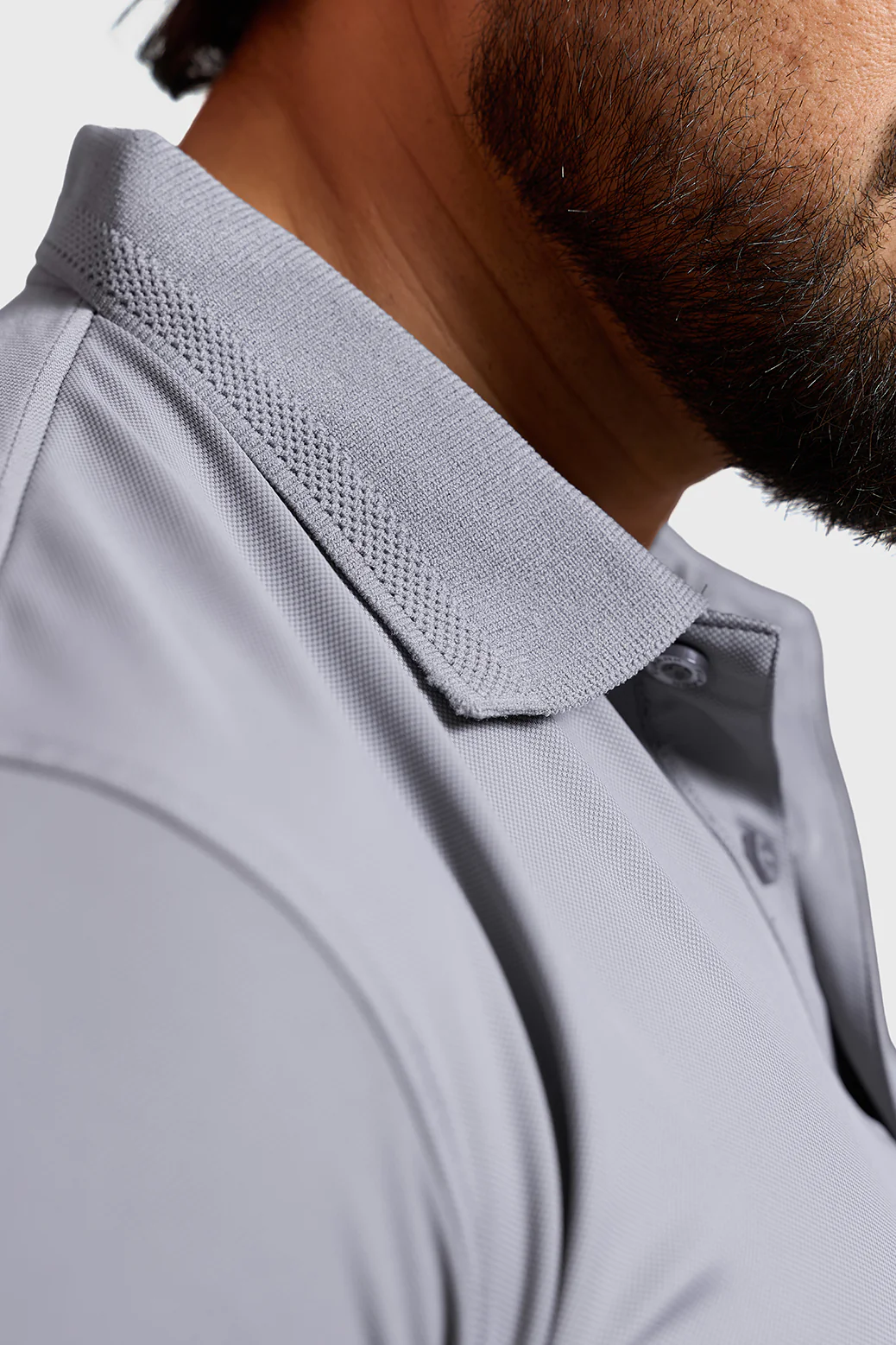 Obsidian Polo T-shirt Light Grey - Image 5