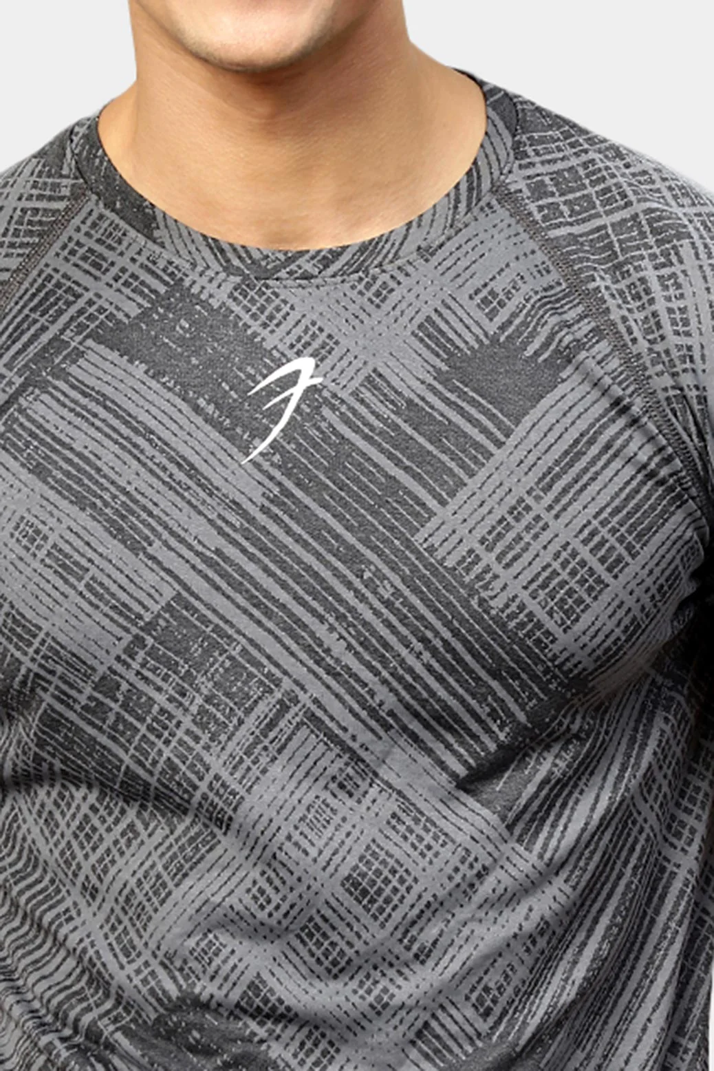 Ozone Jacquard T-shirt Coal - Image 3