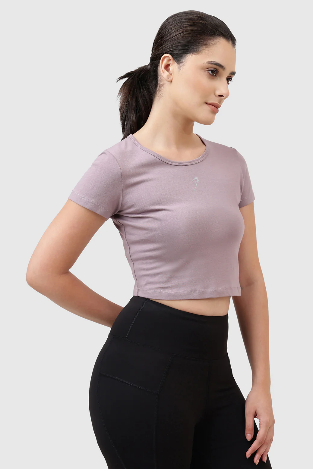 Peak Crop Top Mauve - Image 5