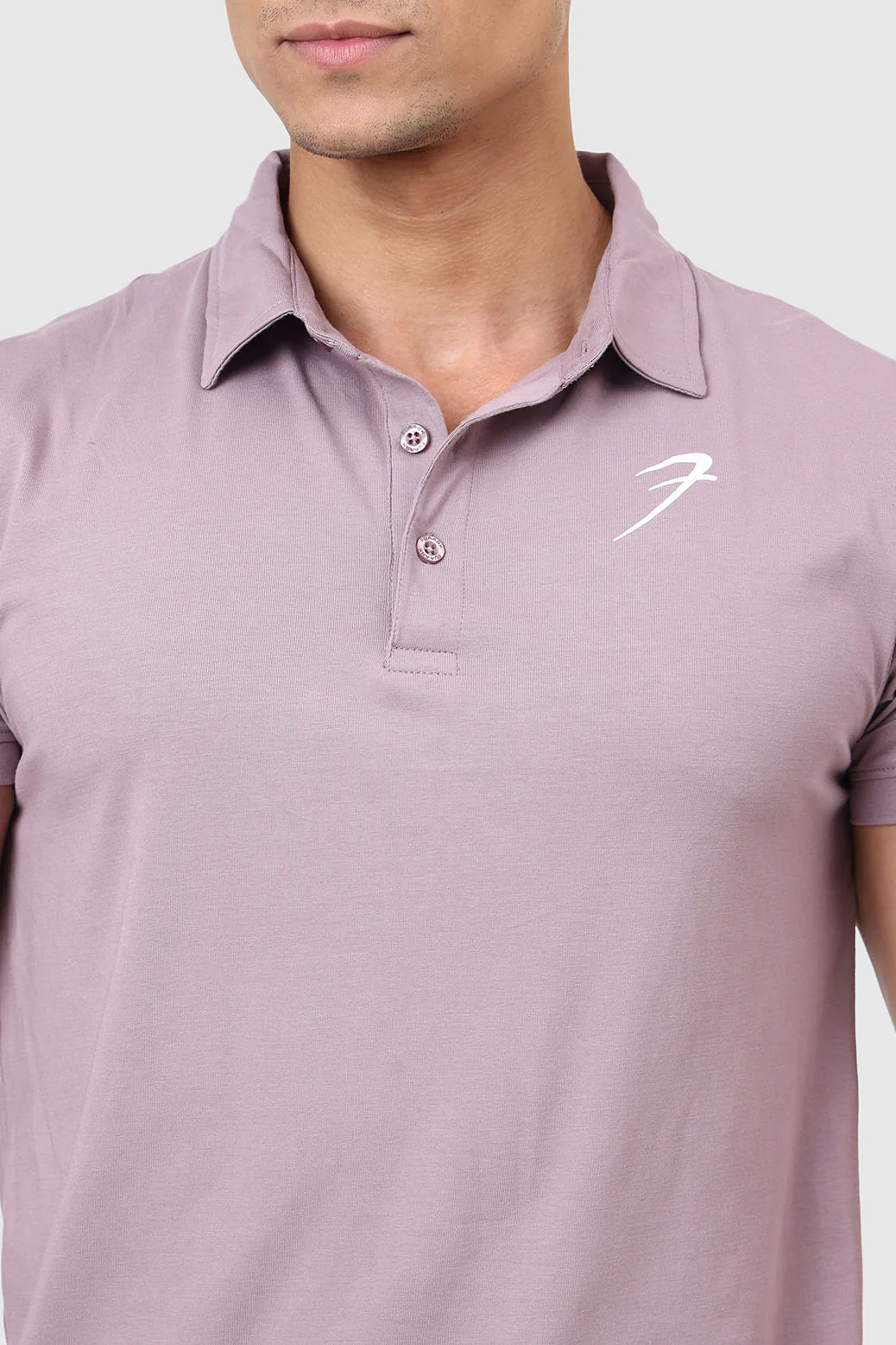 Polo T-shirt Mauve - Image 4
