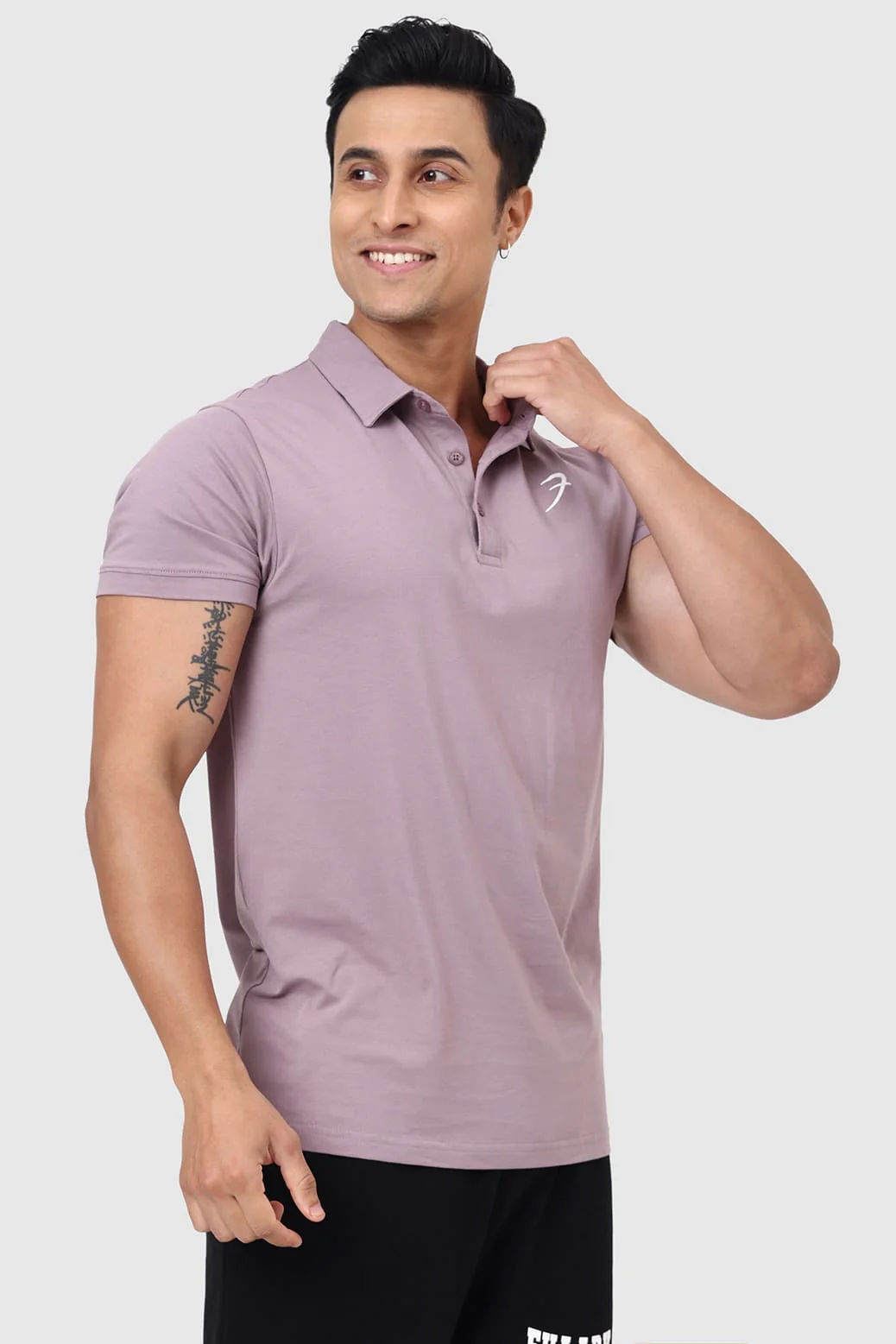 Polo T-shirt Mauve - Image 5