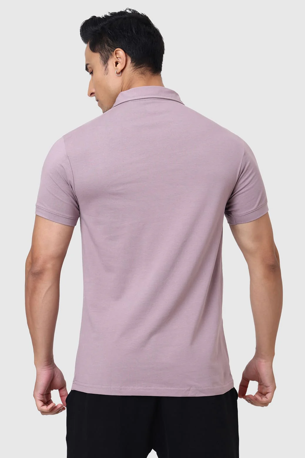 Polo T-shirt Mauve - Image 6