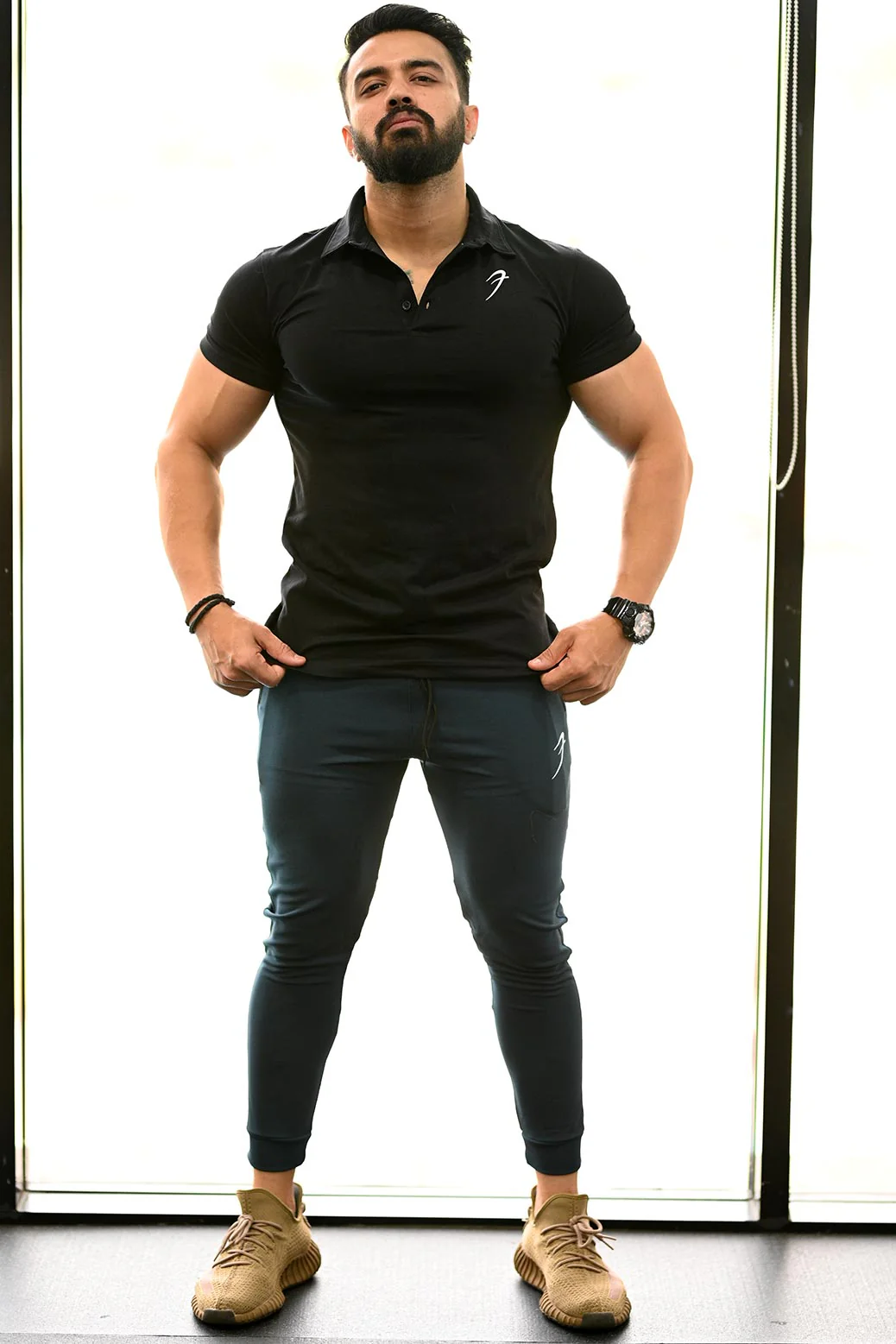 Polo T-shirt Black - Image 5