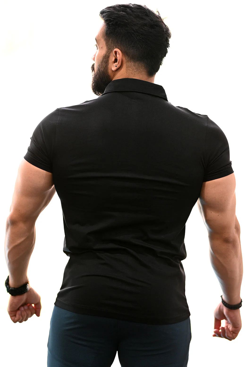 Polo T-shirt Black - Image 6