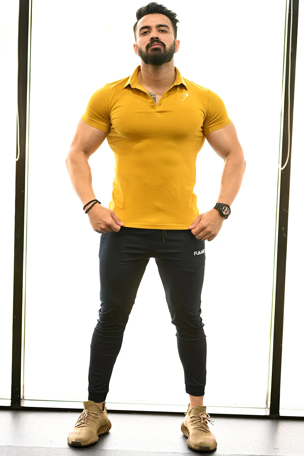 Polo T-shirt Mustard - Image 5