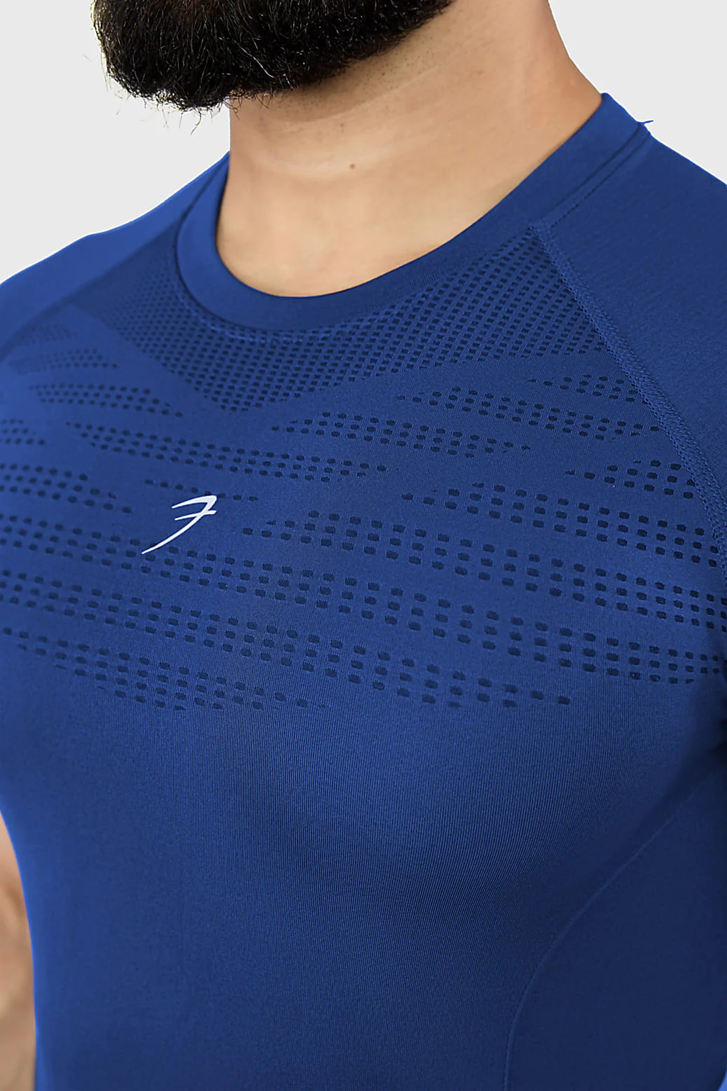 Power Seamless T-shirt Blue/Logo - Image 3