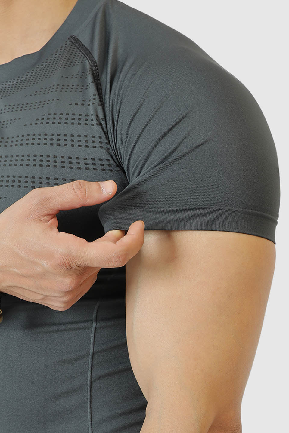 Power Seamless T-shirt Grey/Fuaark - Image 5