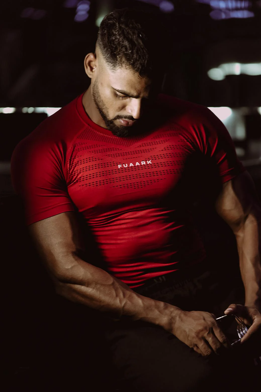 Power Seamless T-shirt Red/ Fuaark