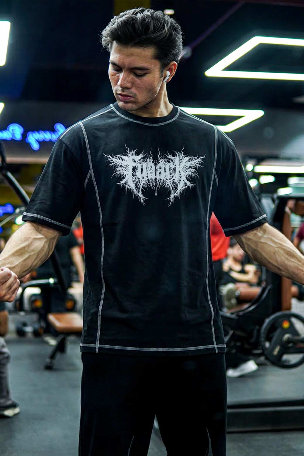 Primal Code Oversized T-shirt Black - Image 2