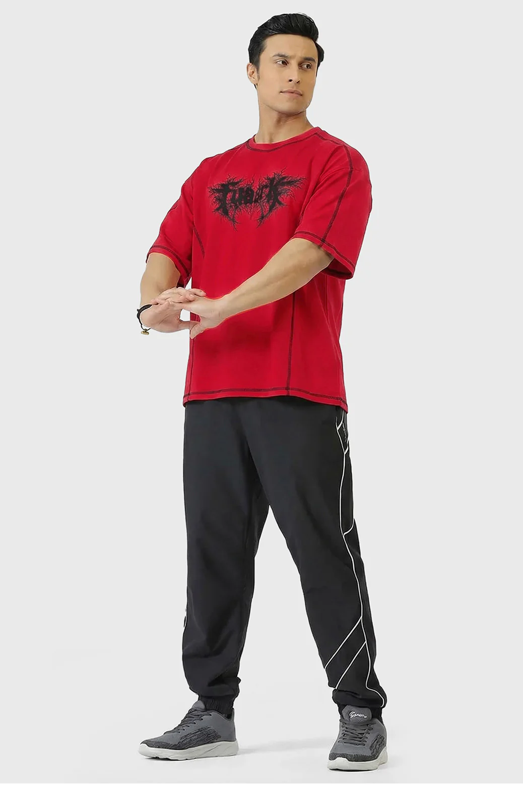 Primal Code Oversized T-shirt Red - Image 2