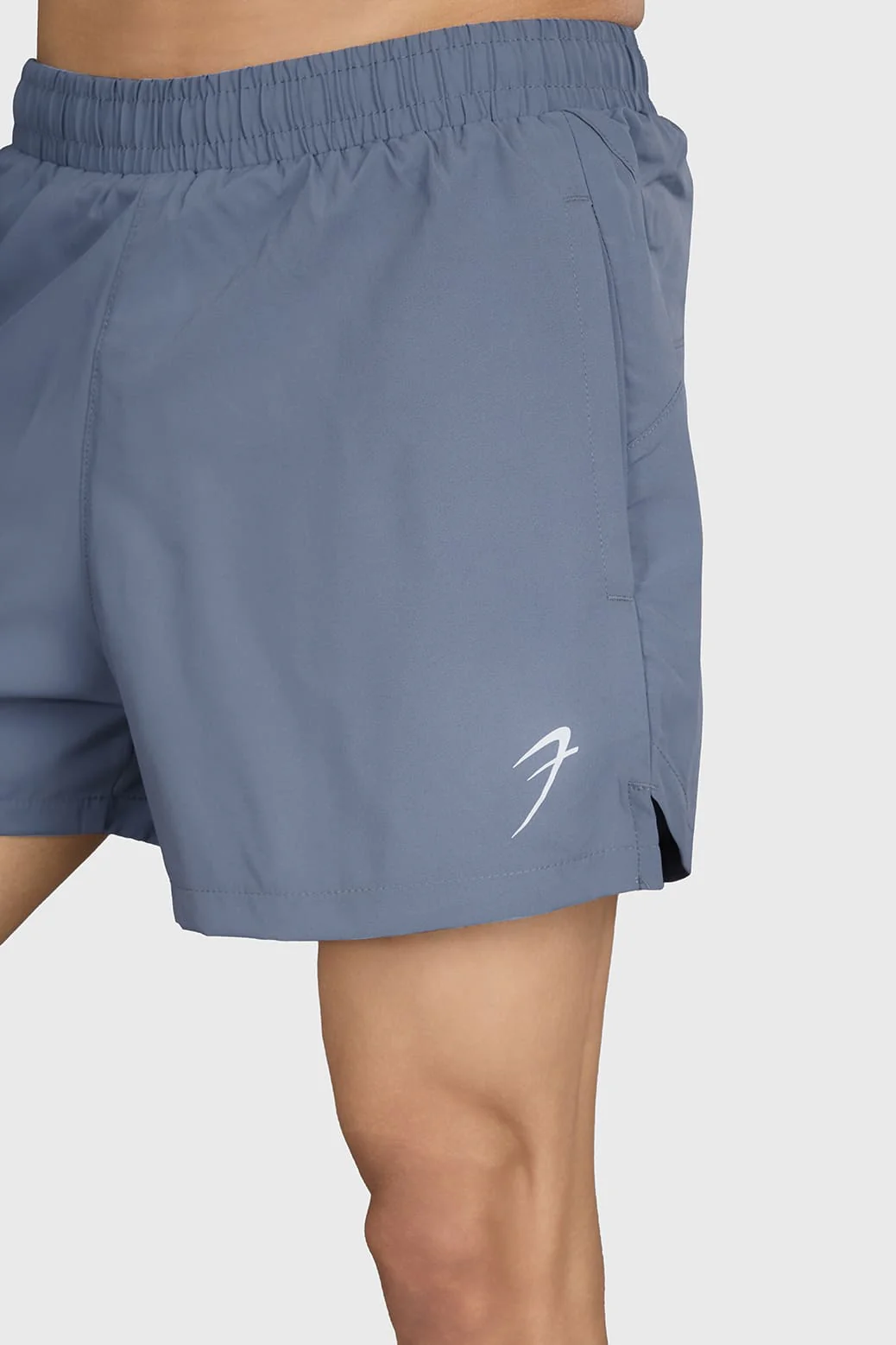 Pulse 4" Running Shorts Light Grey - Image 3