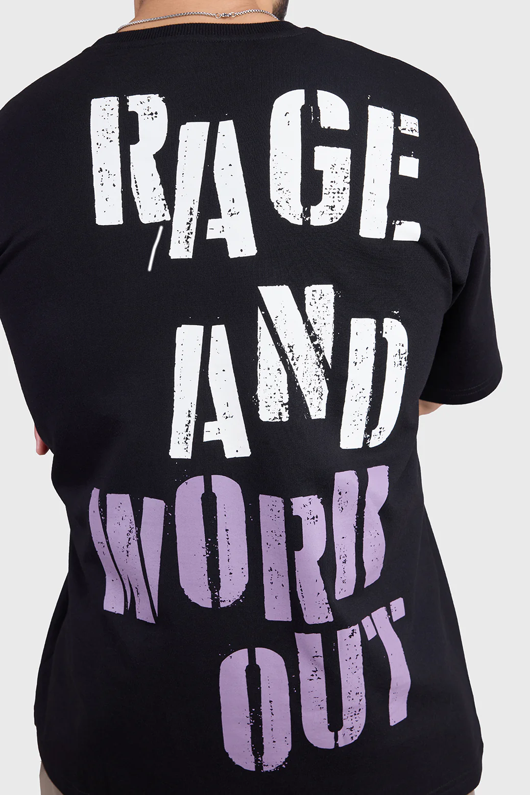 Rage Oversized T-shirts Black - Image 5