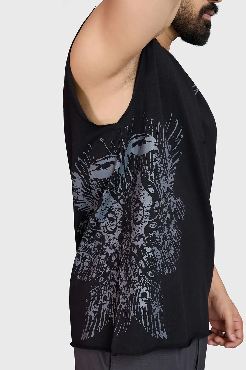 Raw Eagle Capsleeves Tank Black - Image 4
