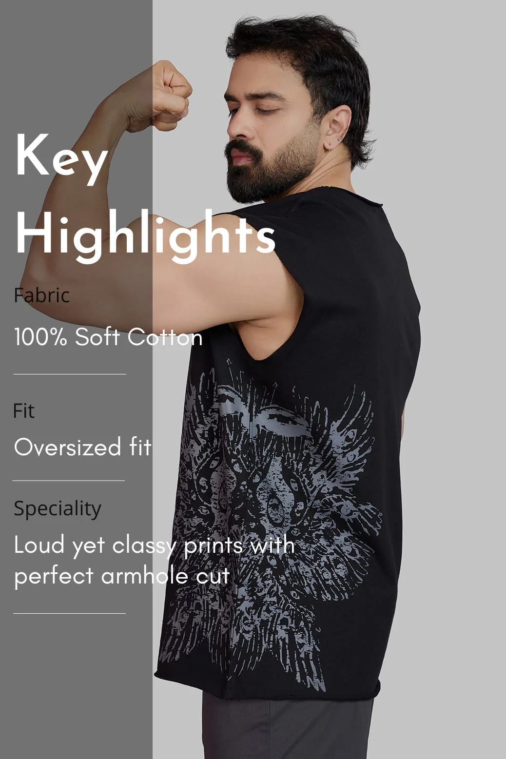 Raw Eagle Capsleeves Tank Black - Image 7