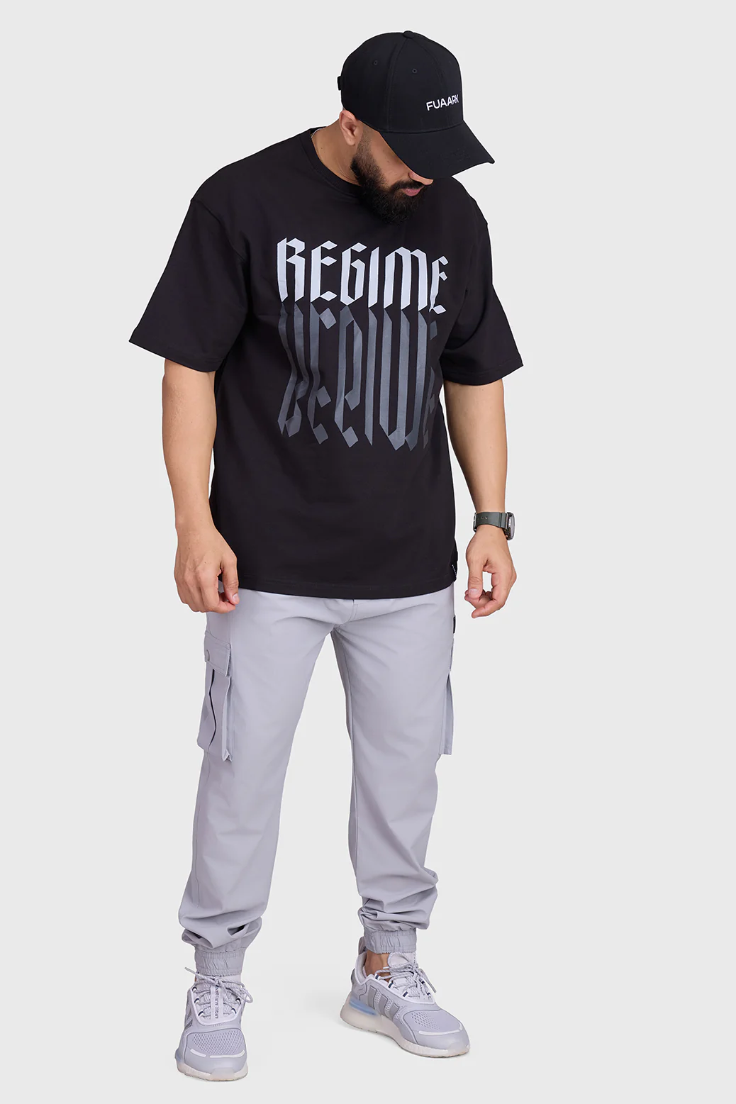 Regime Oversized T-shirts Black - Image 3