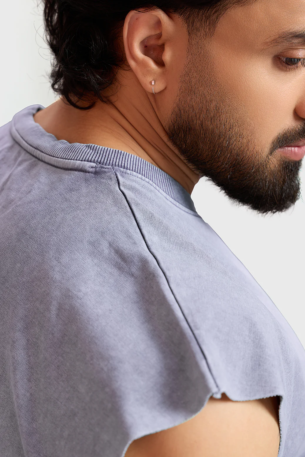 Restricted Washed Capsleeve Tank Light Grey - Image 4