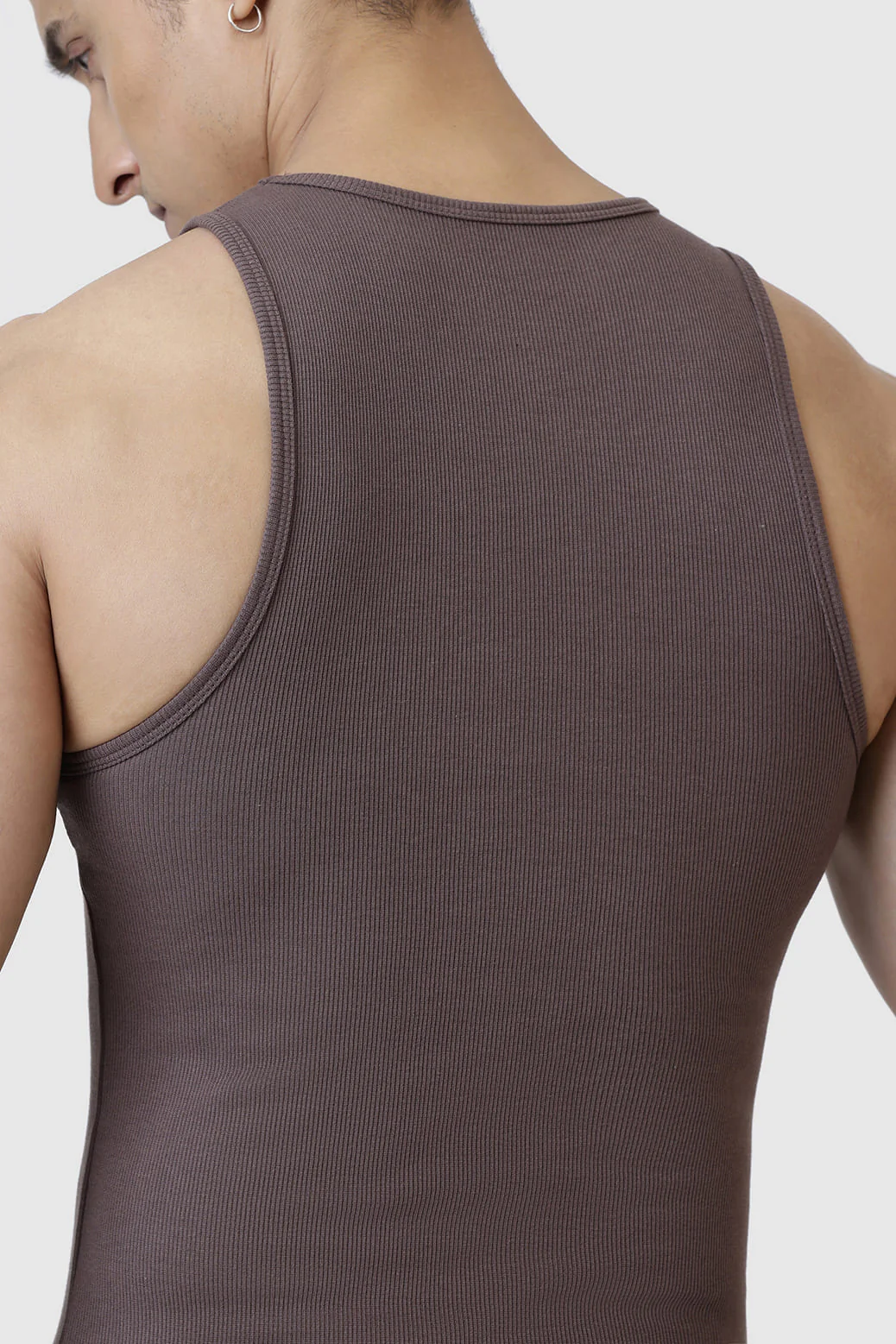 Ribbed Tank Brown - Image 5