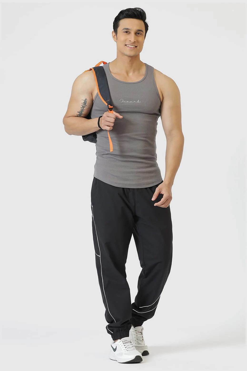 Ribbed Tank Grey - Image 3