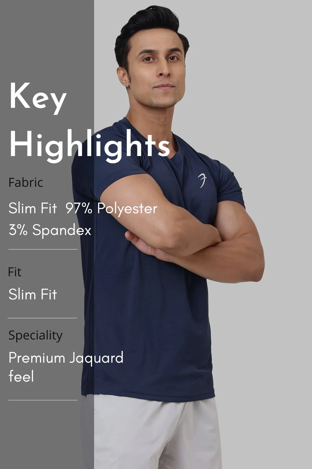 Rogue T-shirt Navy - Image 7